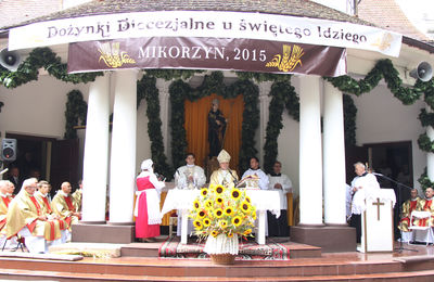 Diecezjalne dziękczynienie za tegoroczne żniwa w Mikorzynie