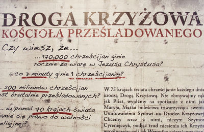 Droga Krzyżowa Kościoła Prześladowanego w Seminarium