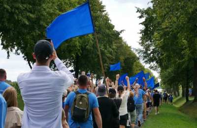 Grupa niebieska z Brzeźna i Złoczewa na pątniczym szlaku po raz 4.